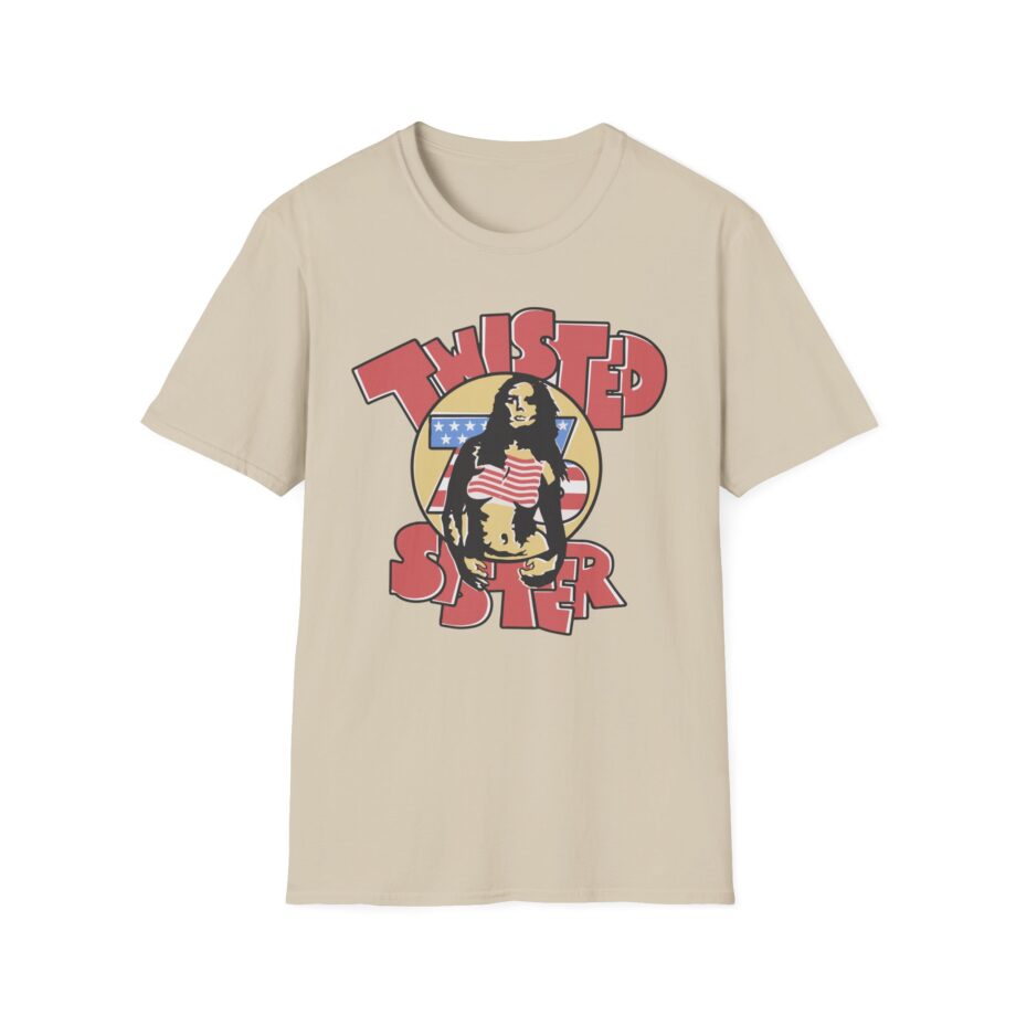 Ladies Stars and Stripes Twisted Sister Unisex Softstyle T-shirt