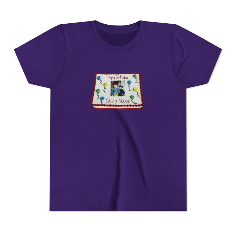 Birthday Cake Slushy Noobz Youth Short Sleeve Tee