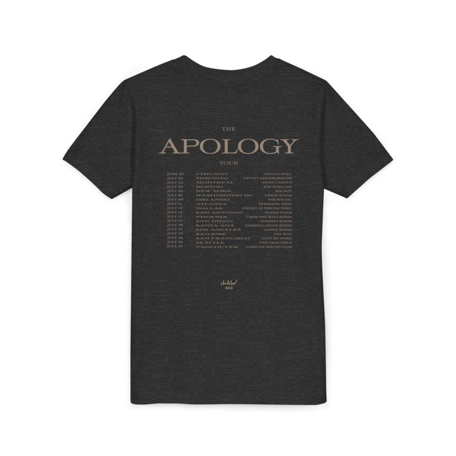 Wave to earth  Slchld 'apology' Na Tour Youth Short Sleeve Tee