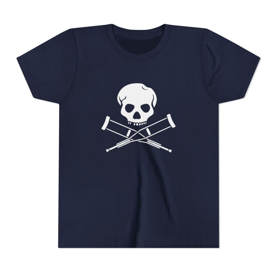 Jackass Skull and Crutches Youth Short Sleeve Tee