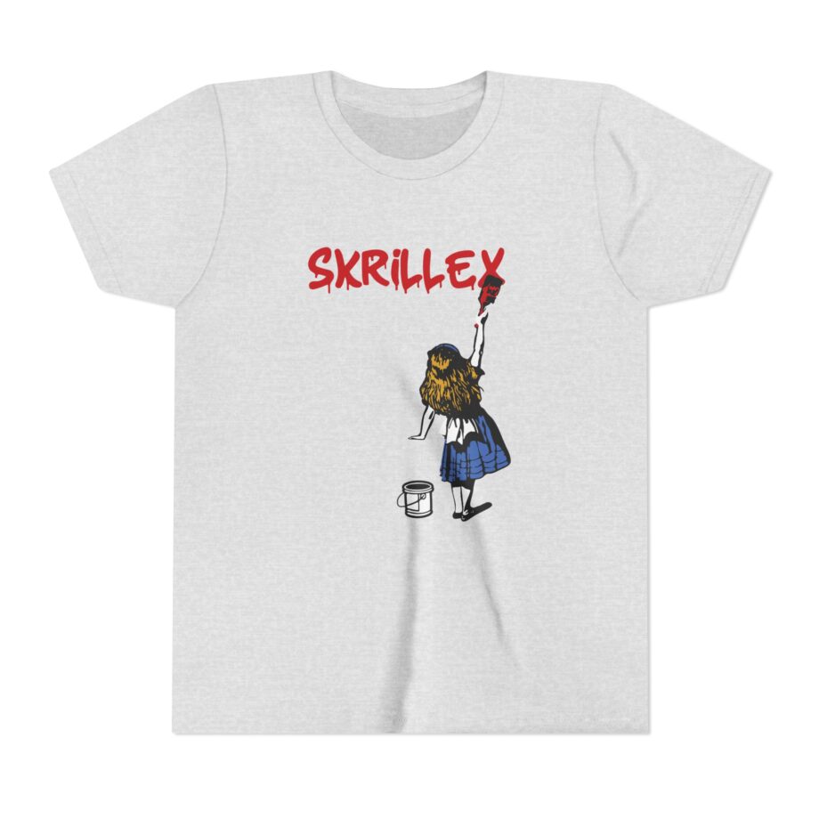 skrillex red girl Graphic Short Sleeve Tee