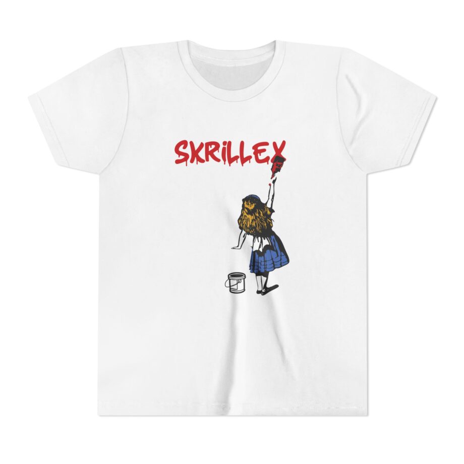 skrillex red girl Graphic Short Sleeve Tee