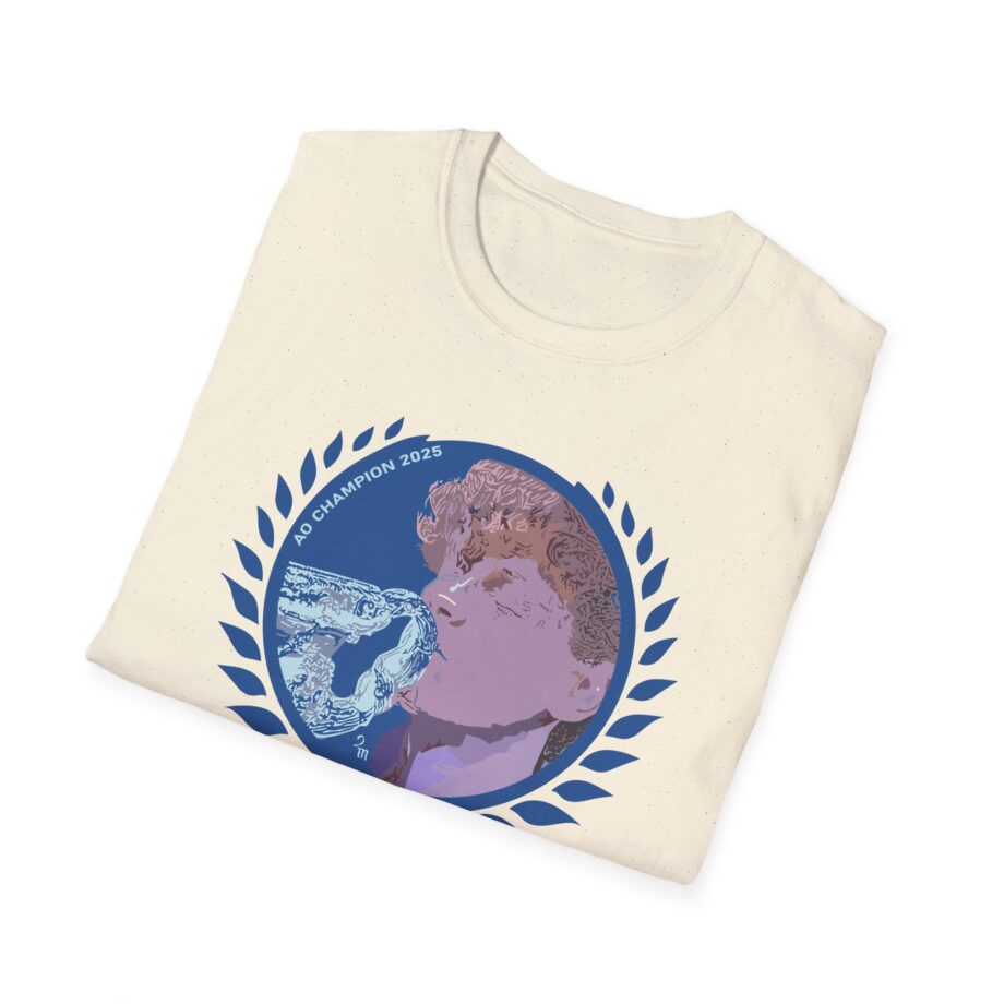 Jannik Sinner AO Champion 2025 Unisex Softstyle T-Shirt