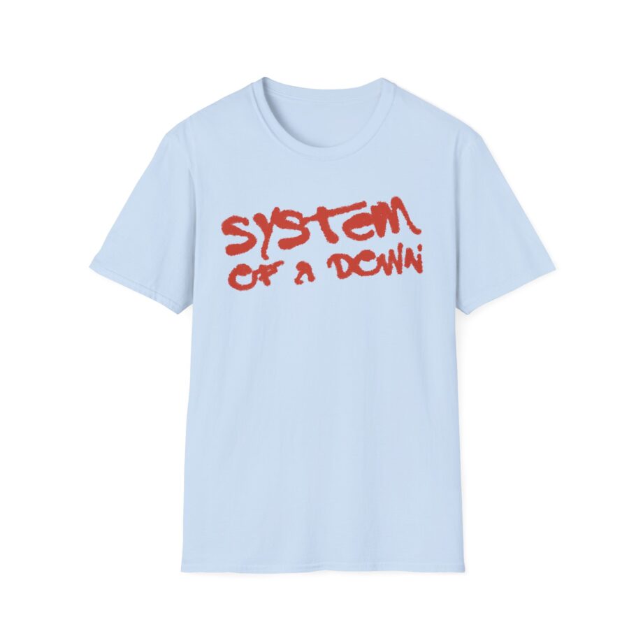 System of a Down Puff Script Unisex Softstyle T-Shirt