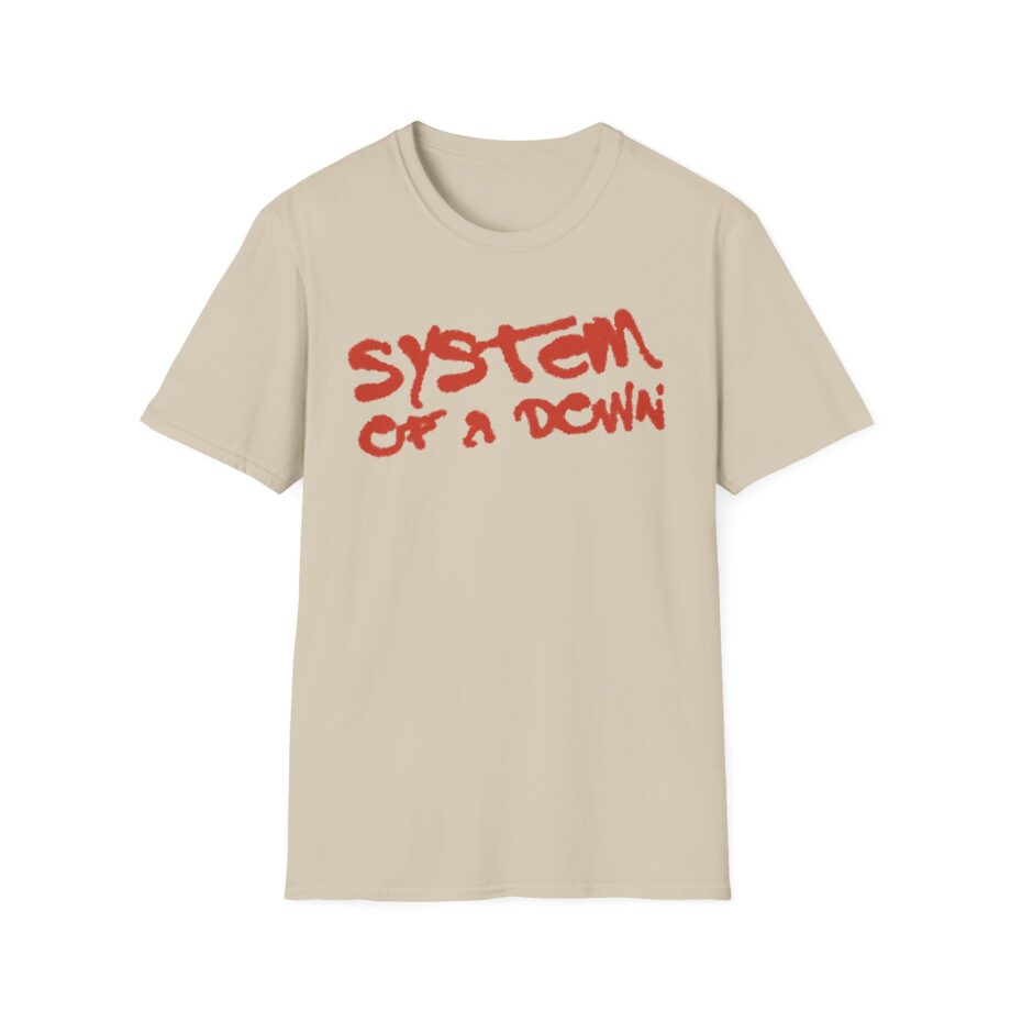 System of a Down Puff Script Unisex Softstyle T-Shirt