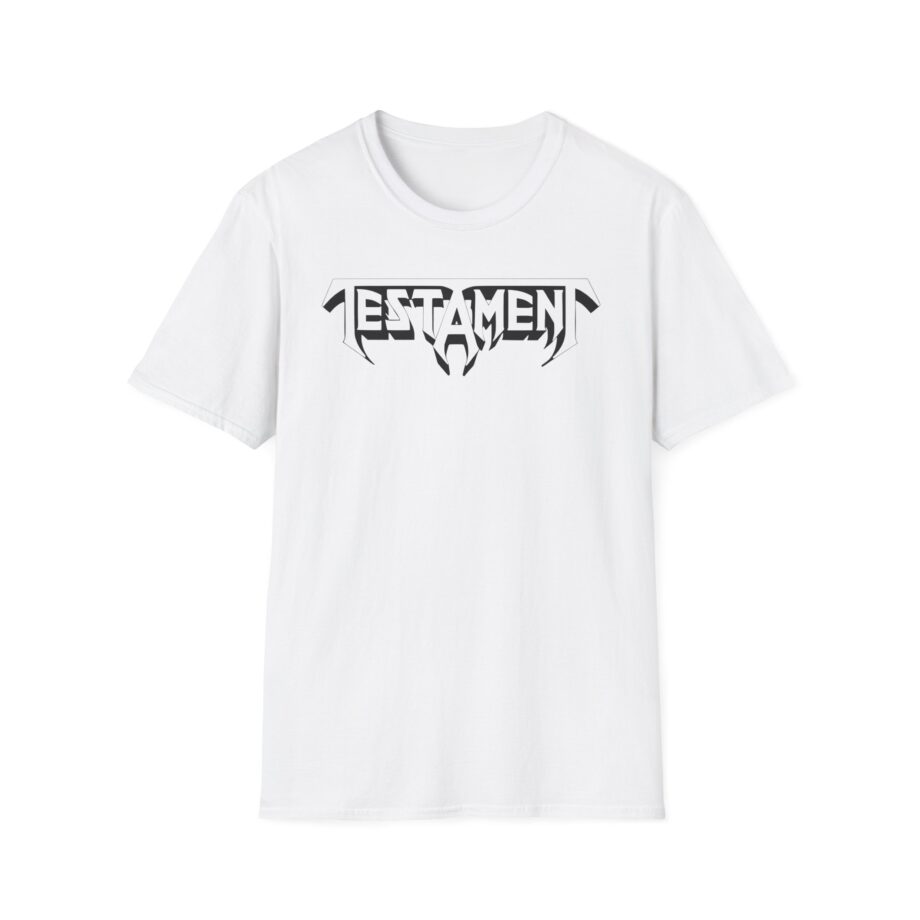 Testament Bay Area Thrash Blackout Unisex Softstyle T-Shirt