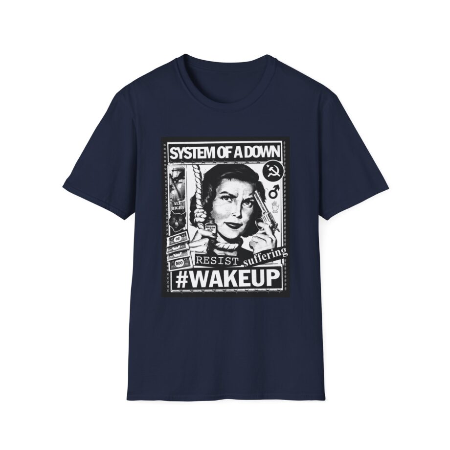 System of a Down Awake Distressed Unisex Softstyle T-Shirt