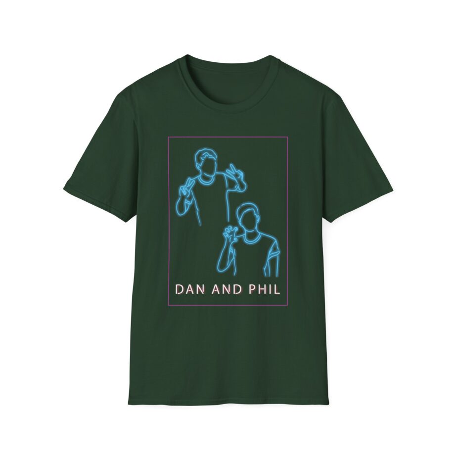 Dan And Phil Neon Unisex Softstyle T-Shirt