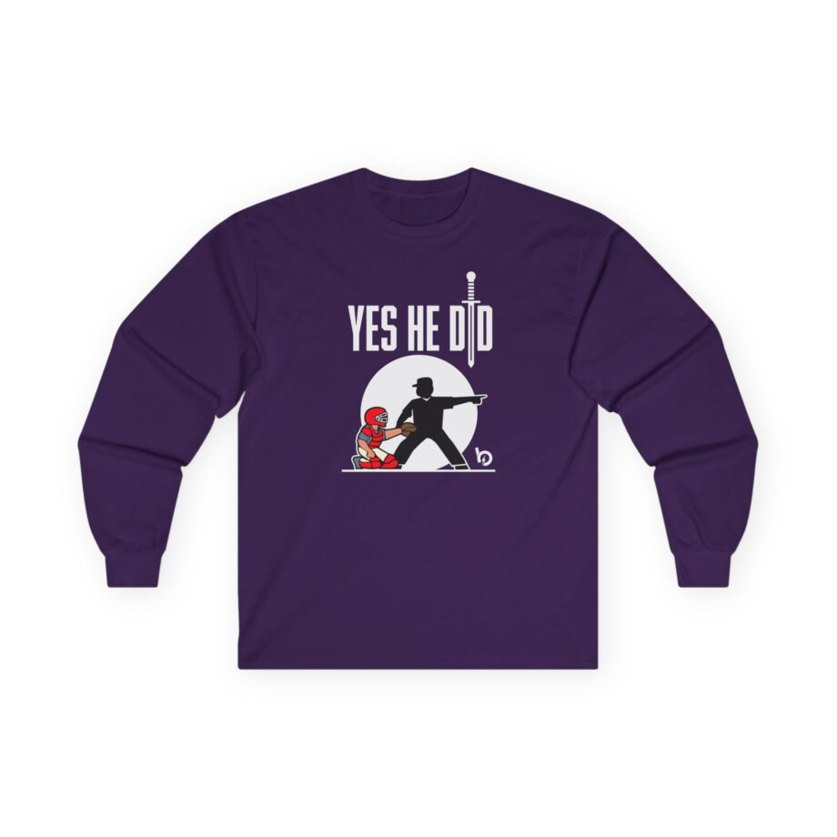 Trevor Bauer Yes He Did Unisex Ultra Cotton Long Sleeve Tee
