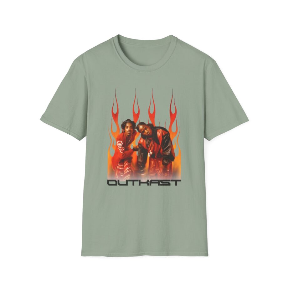 Outkast Outkast Flames Unisex Softstyle T-shirt