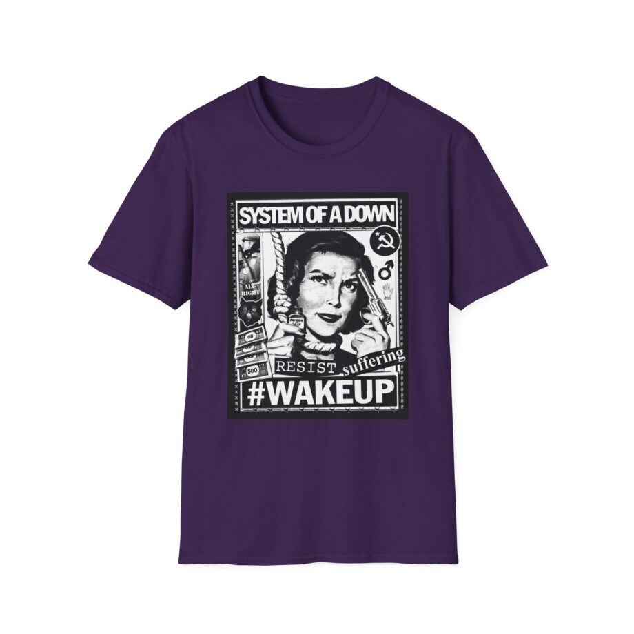System of a Down Awake Distressed Unisex Softstyle T-Shirt