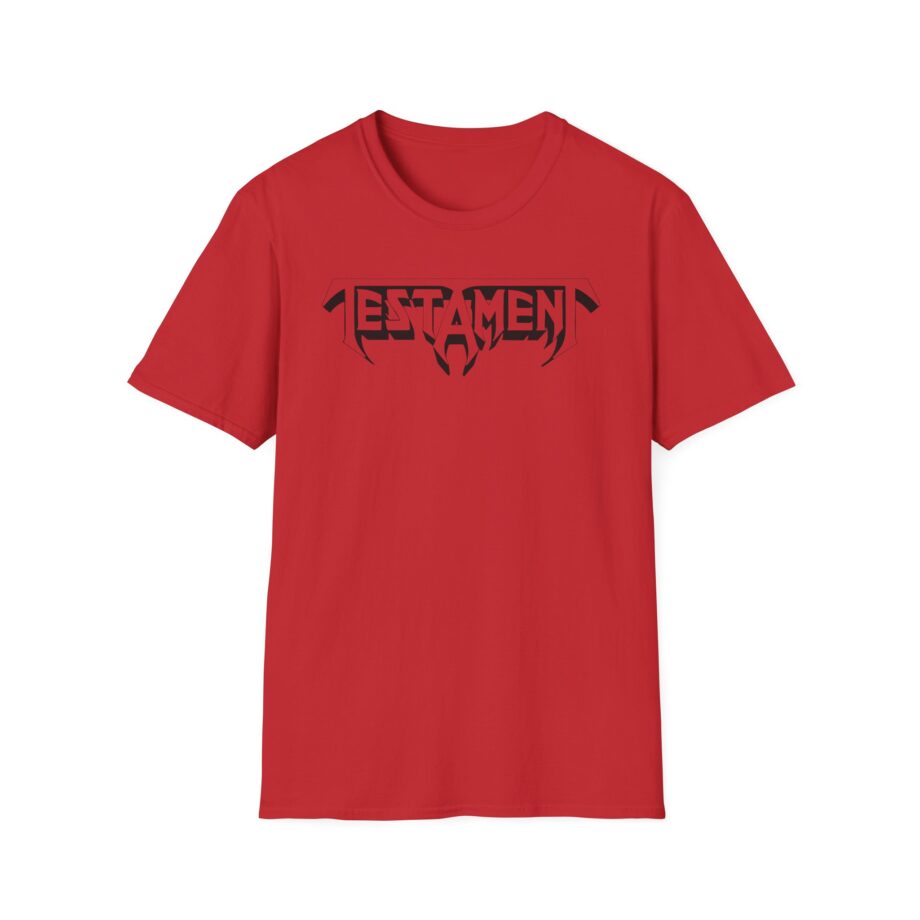Testament Bay Area Thrash Blackout Unisex Softstyle T-Shirt