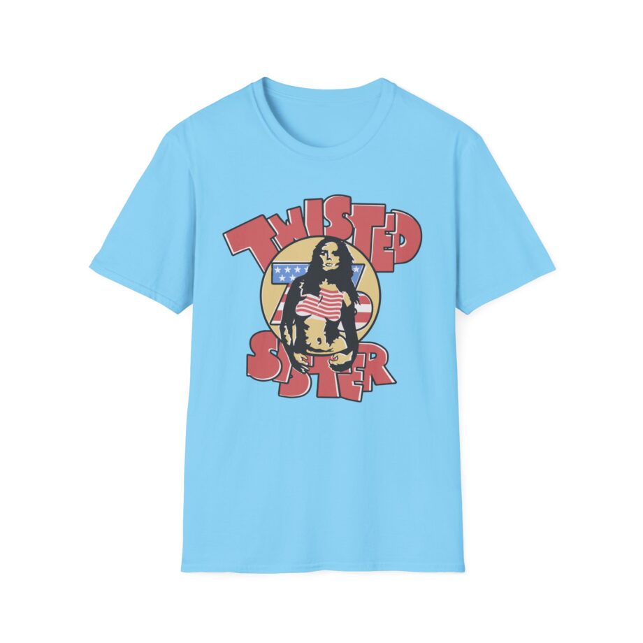 Ladies Stars and Stripes Twisted Sister Unisex Softstyle T-shirt