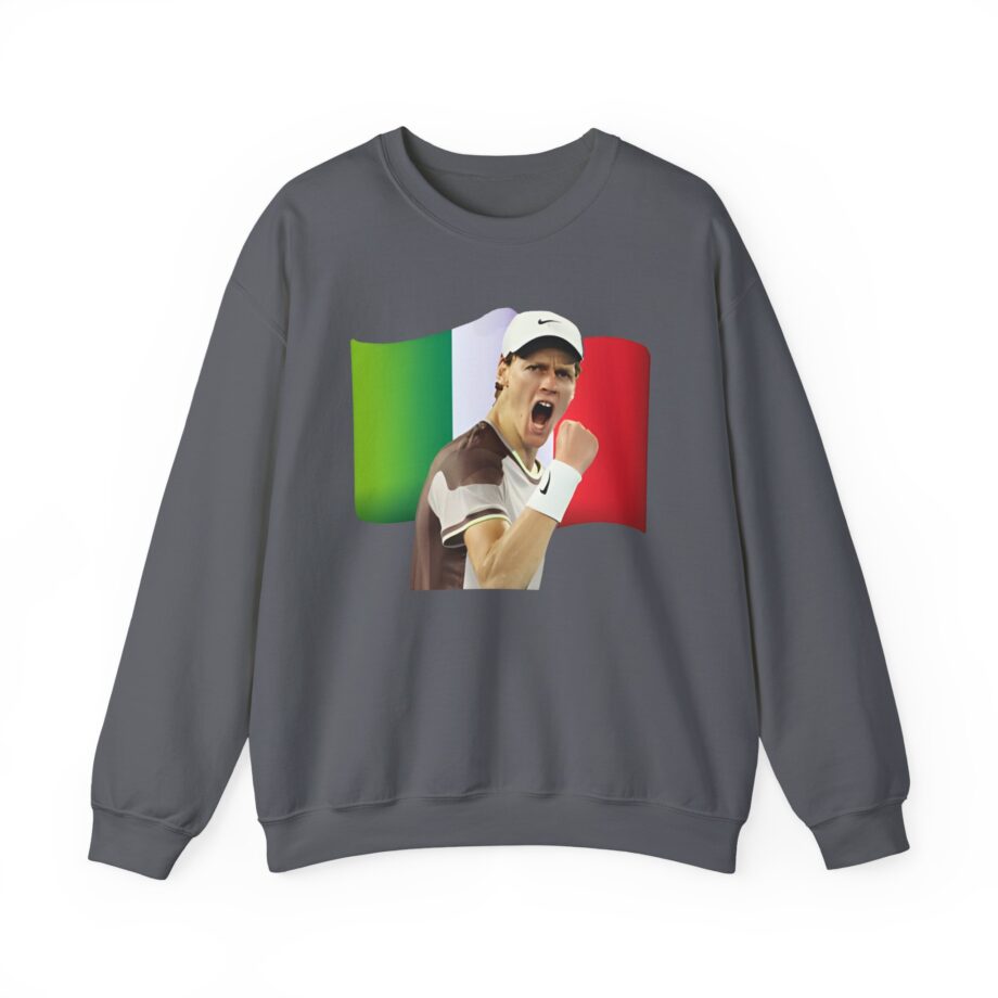 Jannik Sinner Italian Tennis Star Fan Unisex Heavy Blend Crewneck Sweatshirt