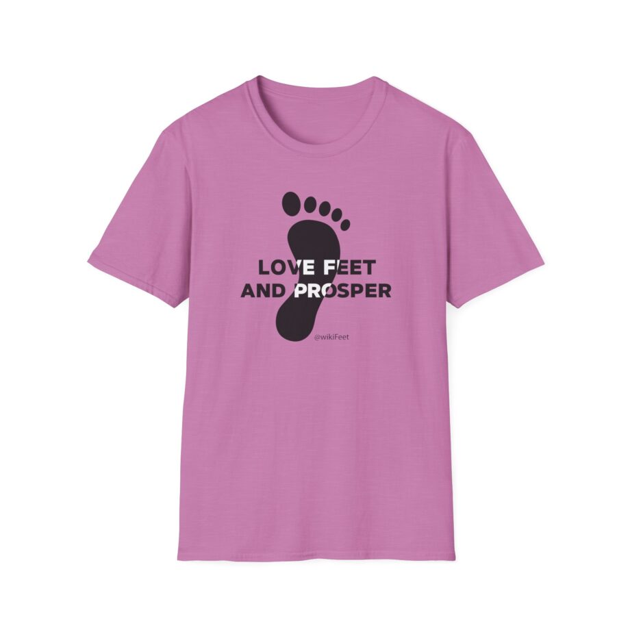 Wikifeet Love Feet and Prosper Unisex Softstyle T-Shirt