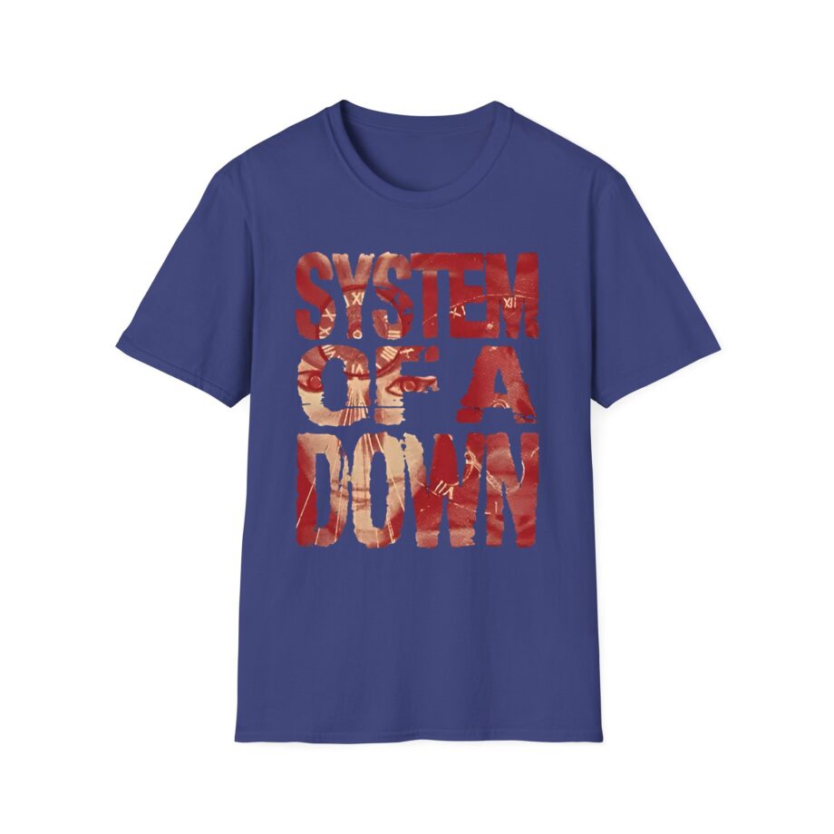 System of a Down Mezmerize Tracklist Unisex Softstyle T-Shirt