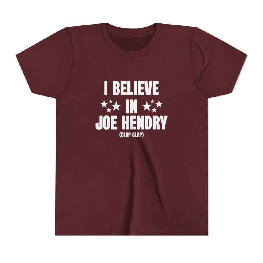 I Believe in Joe Hendry Youth Short Sleeve Tee