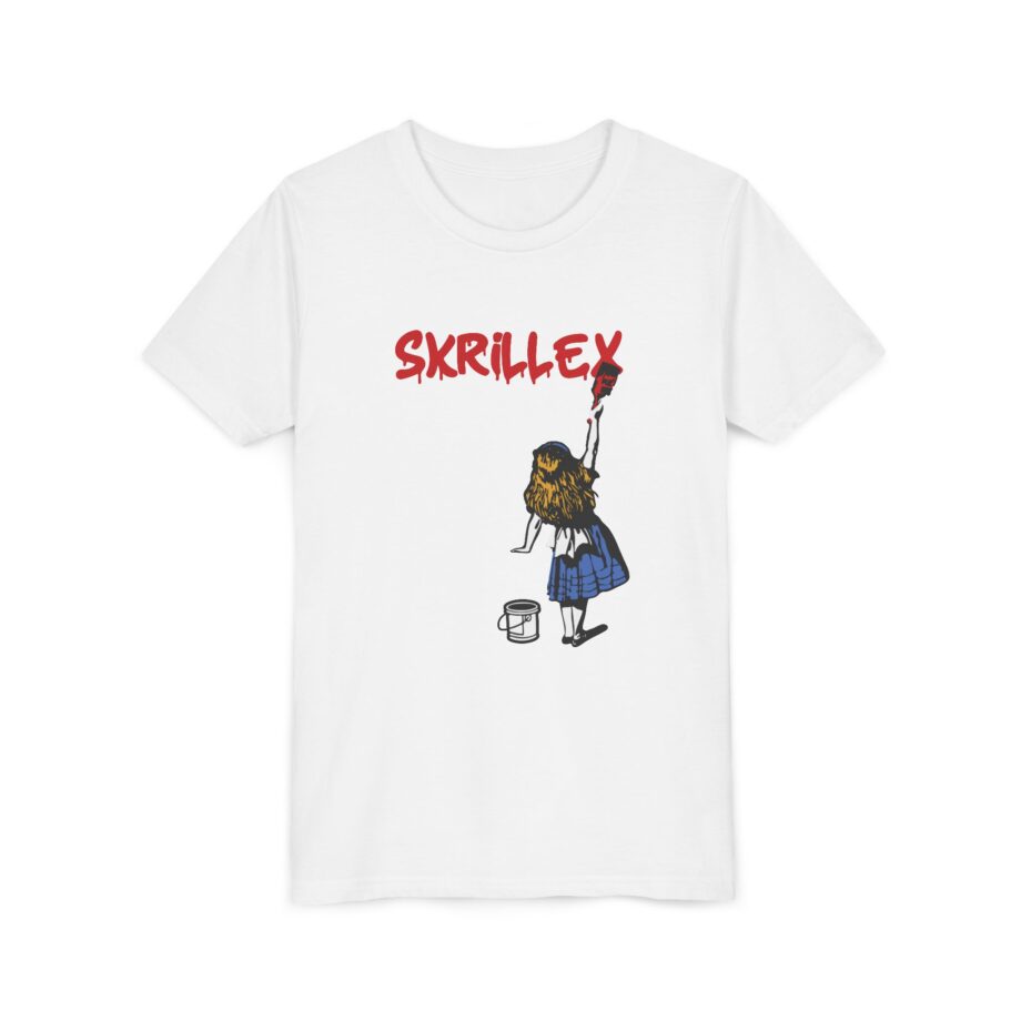 skrillex red girl Graphic Short Sleeve Tee