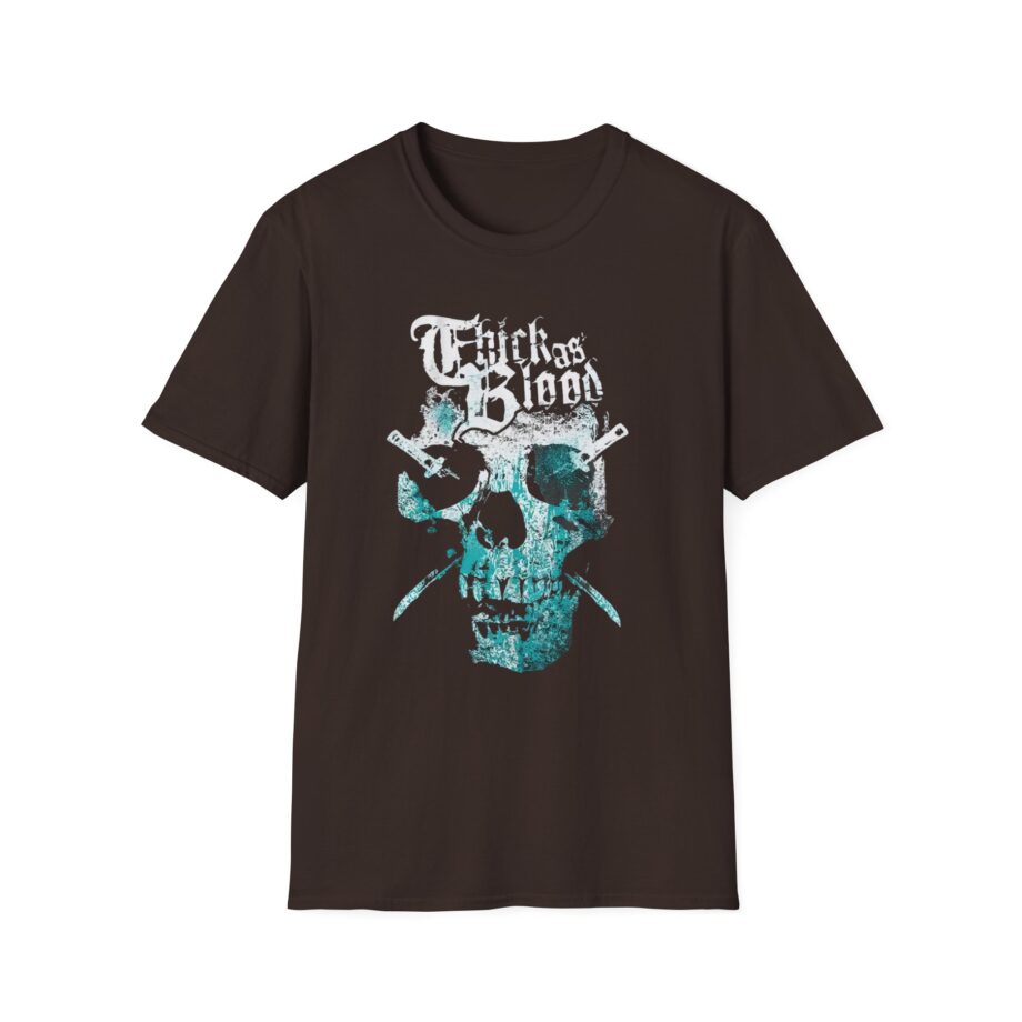 Thick as Blood 2 Color Skull Unisex Softstyle T-Shirt