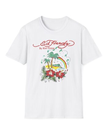Kim Petras Tropical Scene Lettuce Unisex Softstyle T-shirt