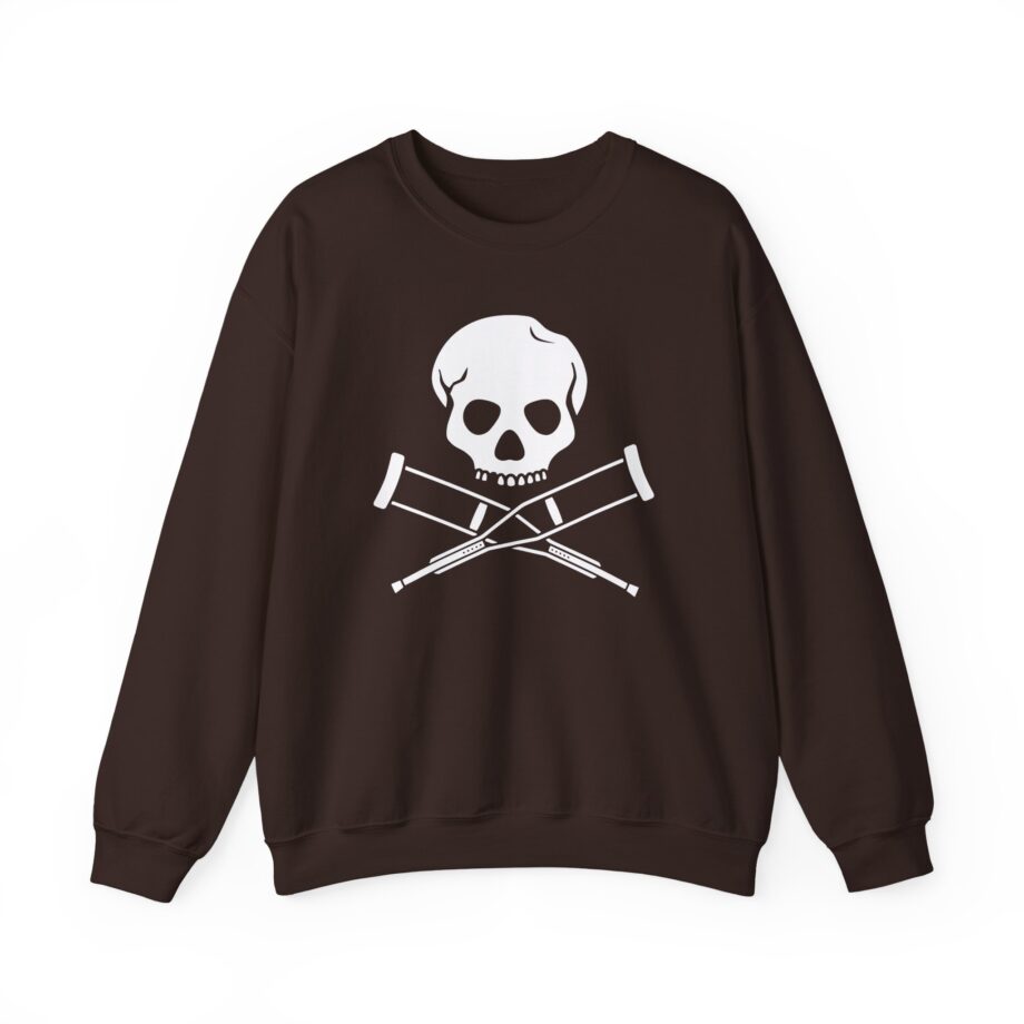Jackass Skull and Crutches Unisex Heavy Blend™ Crewneck Sweatshirt