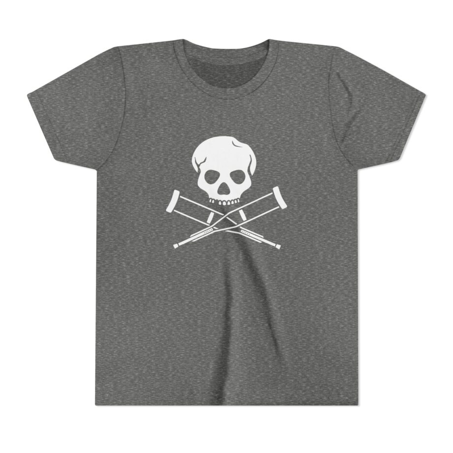 Jackass Skull and Crutches Youth Short Sleeve Tee