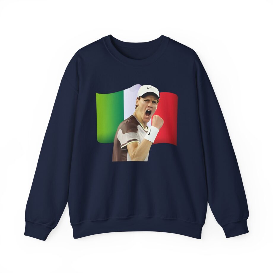 Jannik Sinner Italian Tennis Star Fan Unisex Heavy Blend Crewneck Sweatshirt