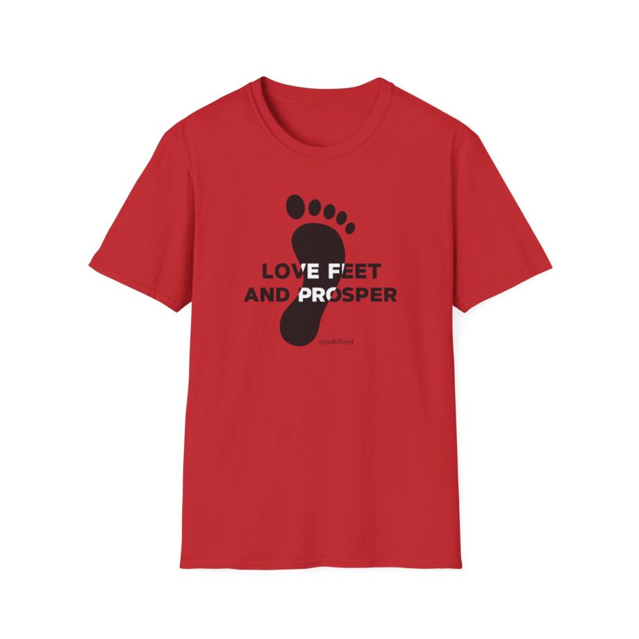 Wikifeet Love Feet and Prosper Unisex Softstyle T-Shirt