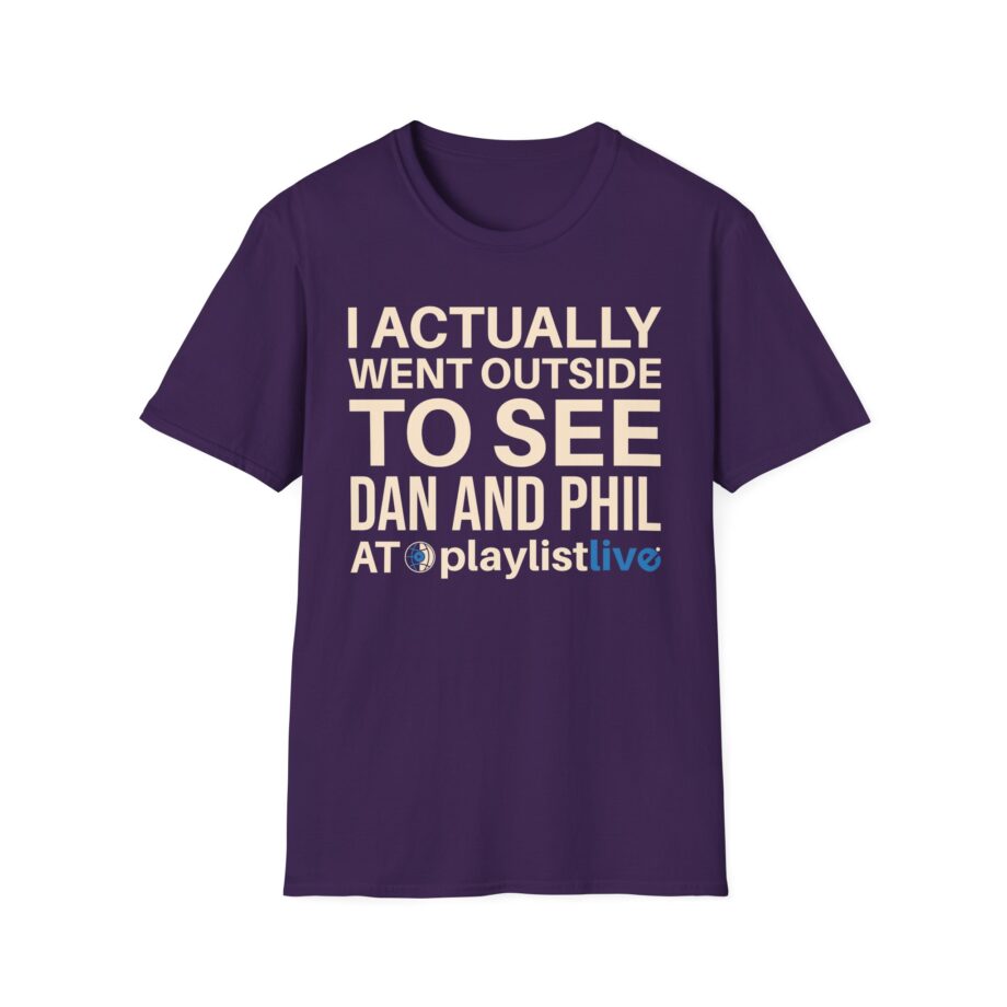 Dan and Phil Actually Went Outside to See Dan and Phil at Playlist Live Unisex Softstyle T-Shirt