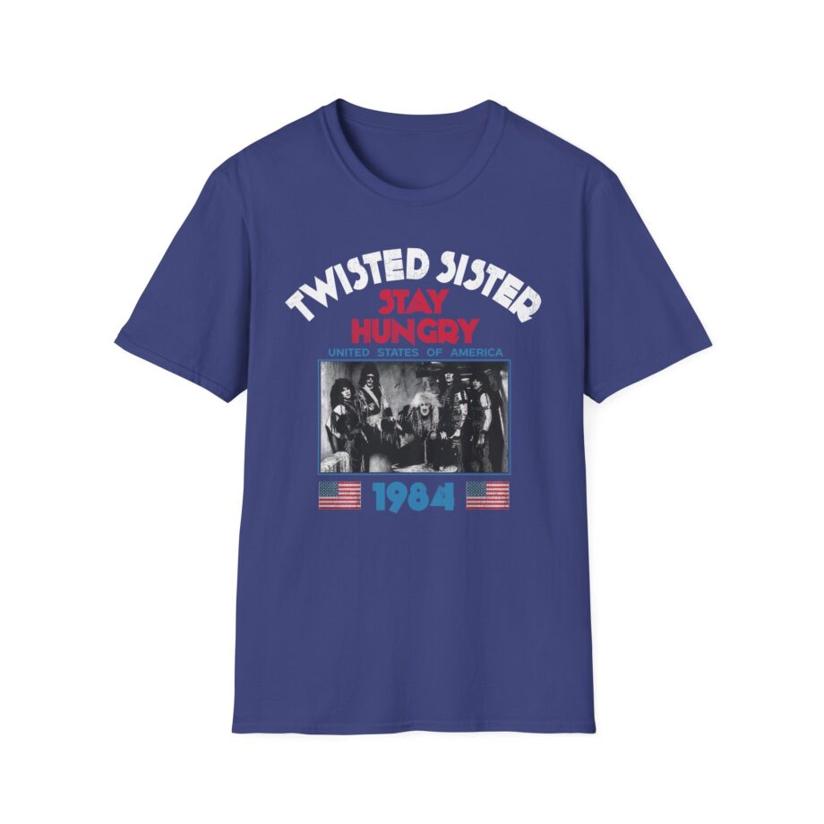 Twisted Sister 1984 Stay Hungry Tour Unisex Softstyle T-shirt