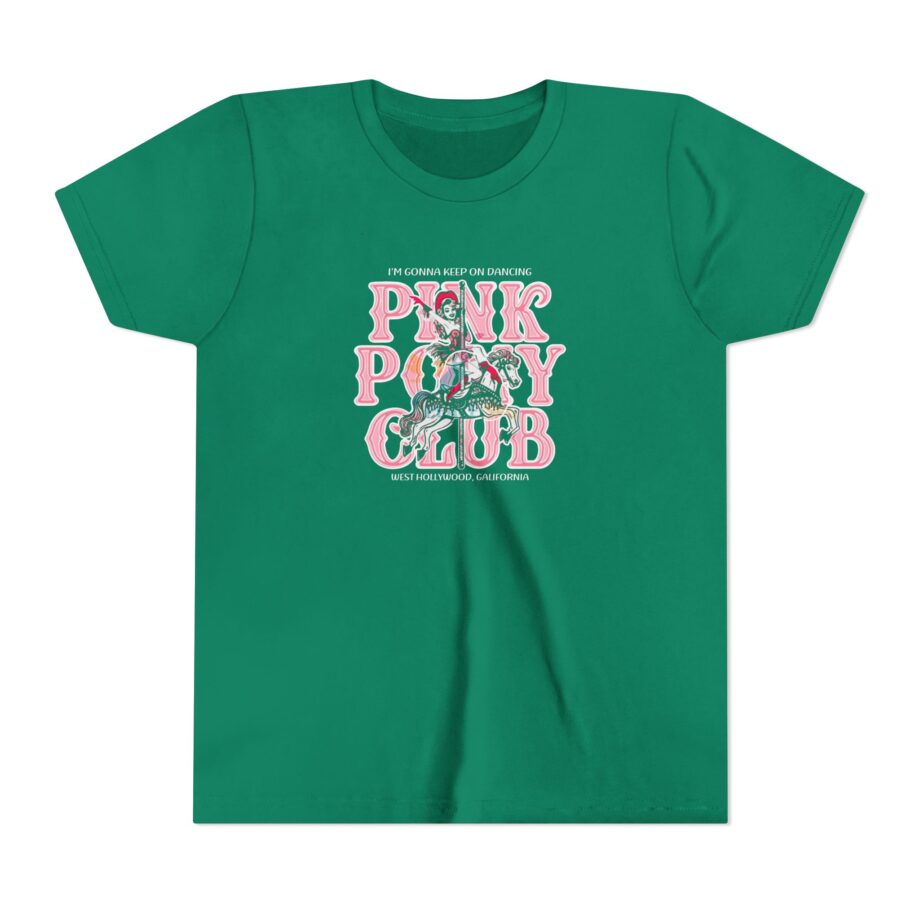 Chappell Roan Im Gonna Keep on Dancing Pink Pony Club Youth Short Sleeve Tee