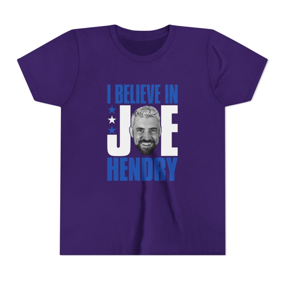 I Believe in Joe Hendry Youth Short Sleeve Tee