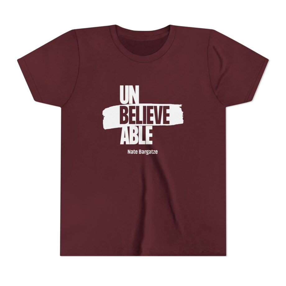 Nate Bargatze  Unbelievable Youth Short Sleeve Tee