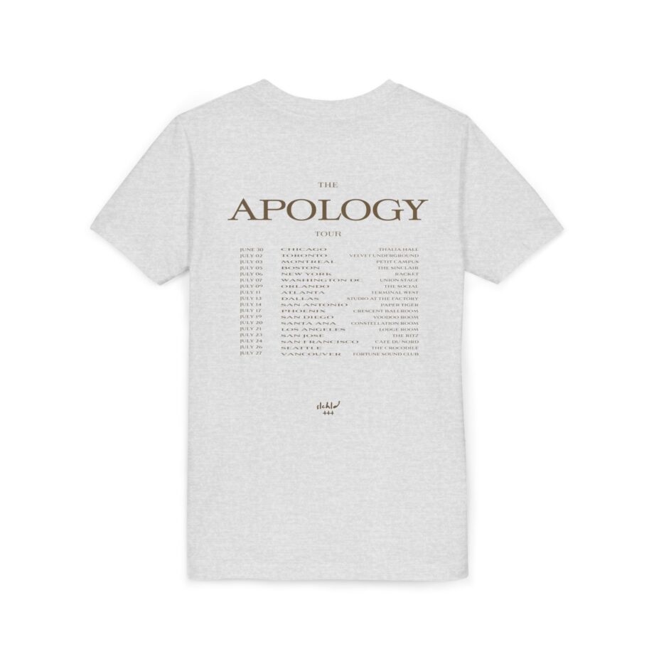 Wave to earth Slchld 'apology' Na Tour Youth Short Sleeve Tee
