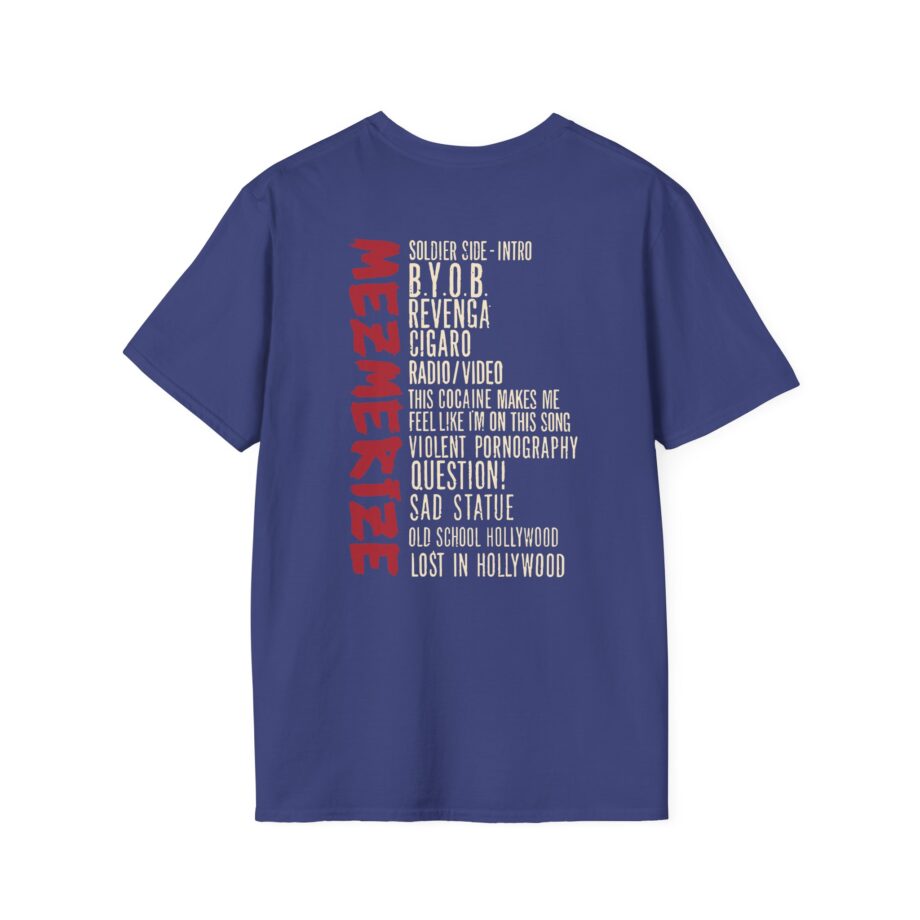 System of a Down Mezmerize Tracklist Unisex Softstyle T-Shirt