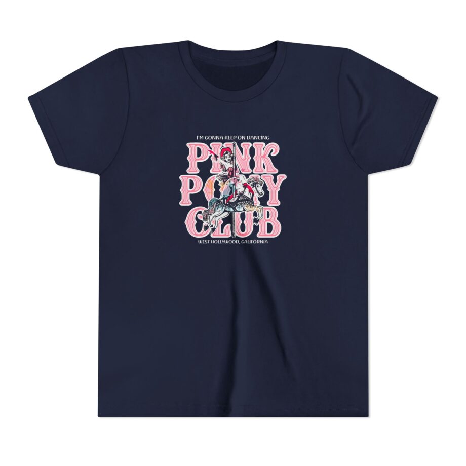 Chappell Roan Im Gonna Keep on Dancing Pink Pony Club Youth Short Sleeve Tee