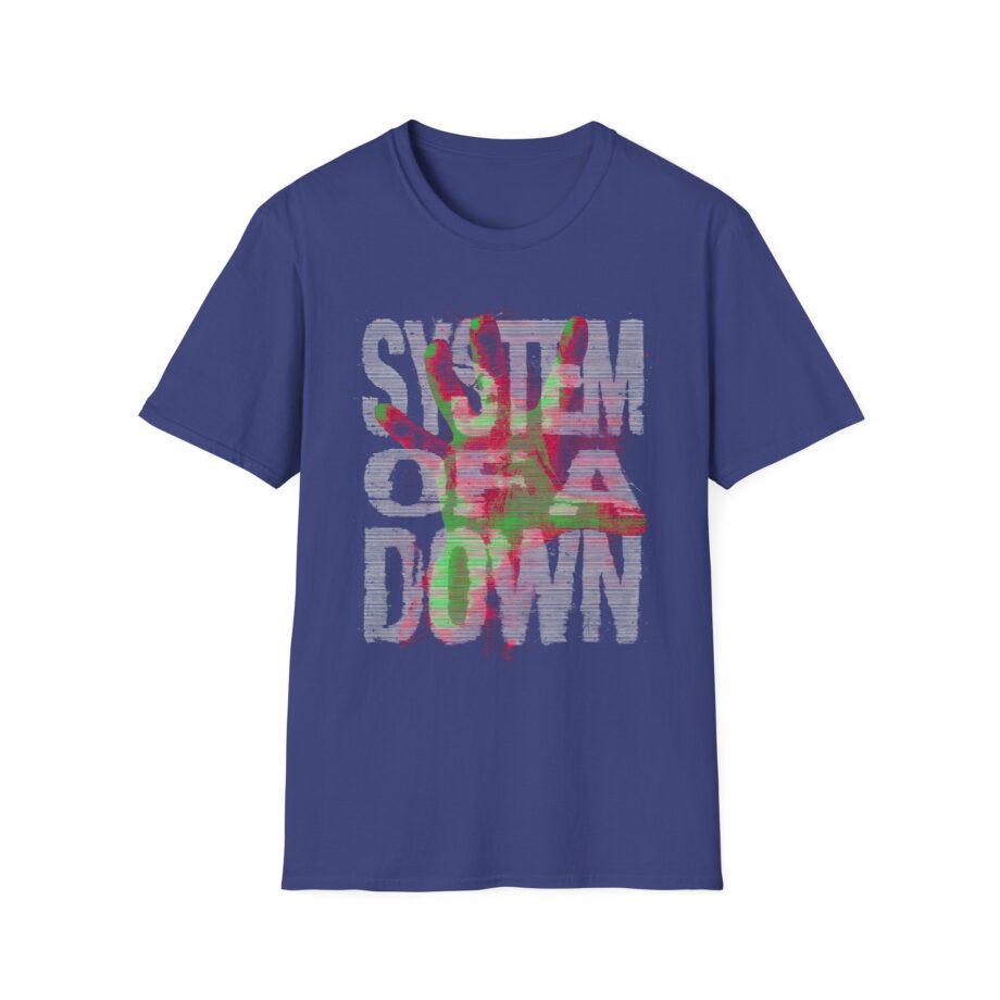 System of a Down Neon Hand Unisex Softstyle T-Shirt