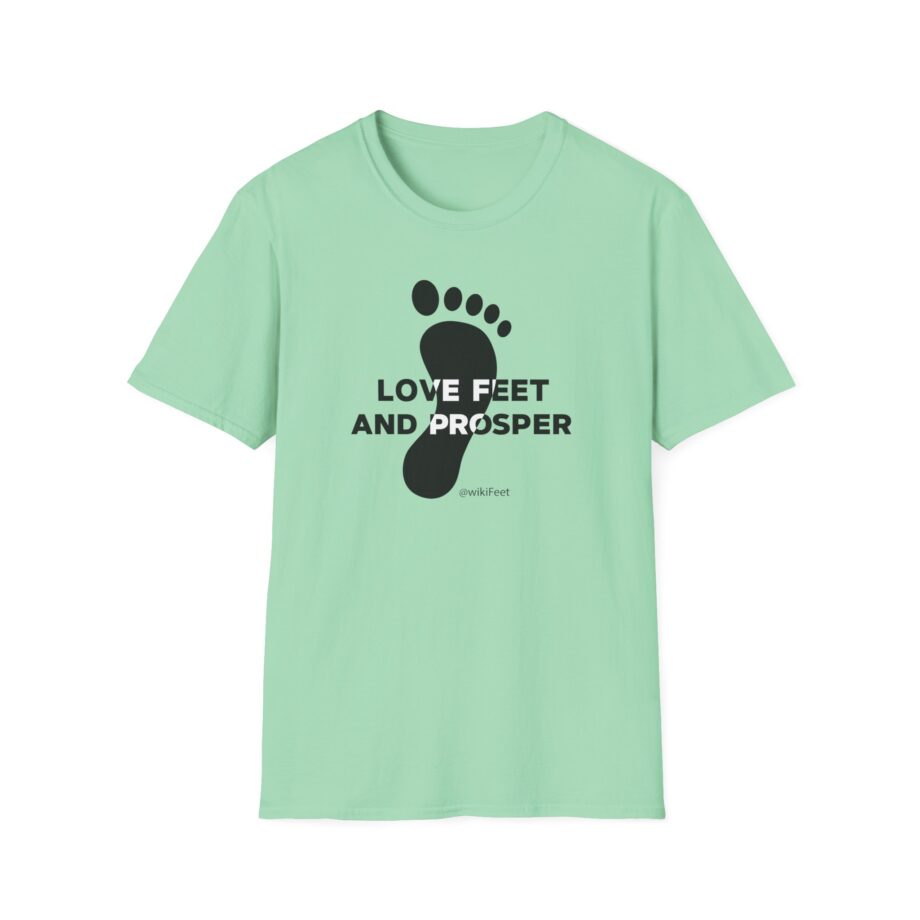 Wikifeet Love Feet and Prosper Unisex Softstyle T-Shirt