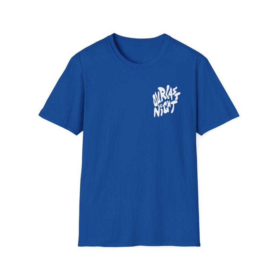 Our Last Night Black Swirl Text Unisex Softstyle T-shirt