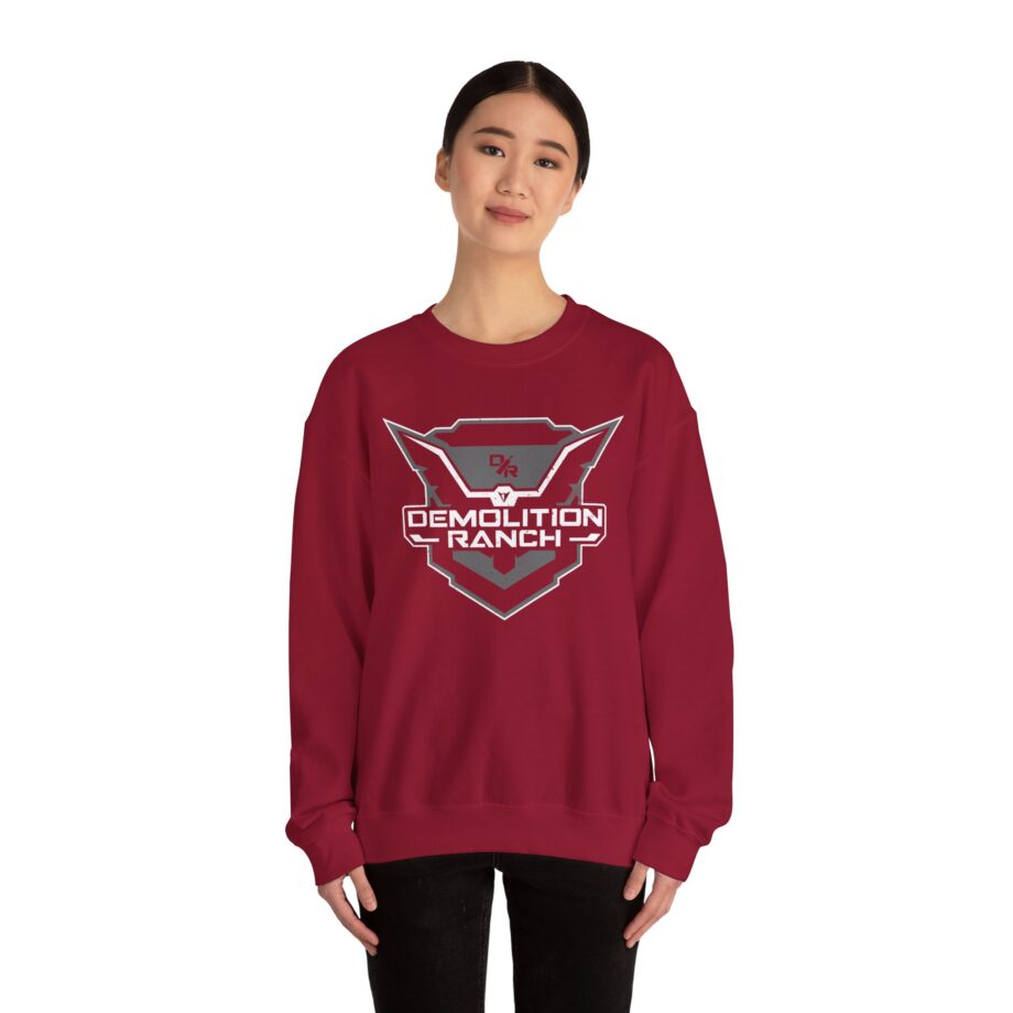 Monochrome Shield Unisex Heavy Blend Crewneck Sweatshirt
