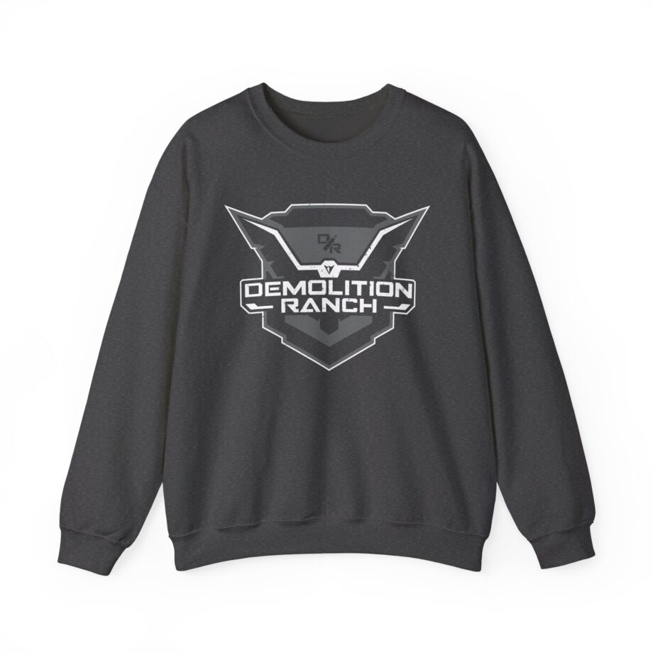 Monochrome Shield Unisex Heavy Blend Crewneck Sweatshirt