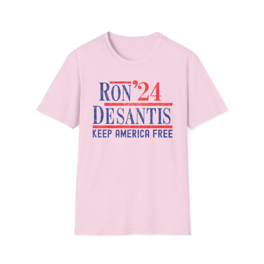Ron Desantis 2024 Keep America Free Unisex Softstyle T-shirt