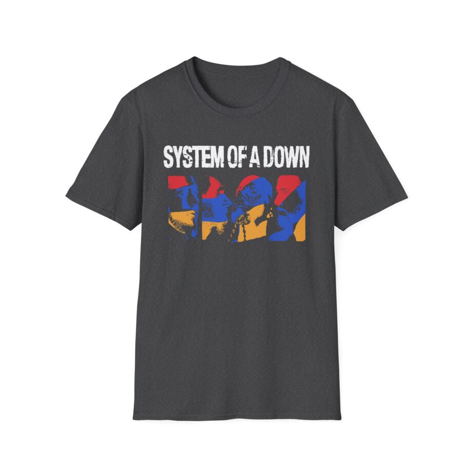 System of a Down Photo Collage Unisex Softstyle T-Shirt