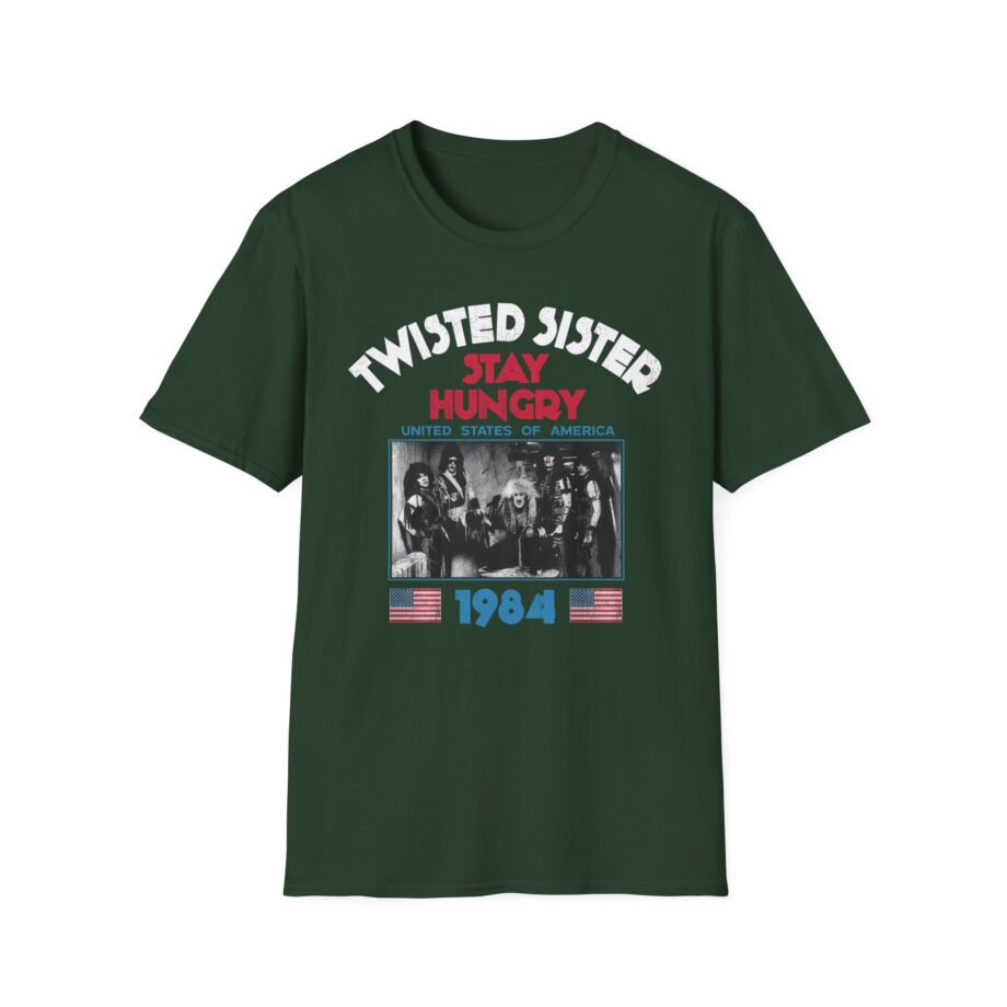 Twisted Sister 1984 Stay Hungry Tour Unisex Softstyle T-shirt