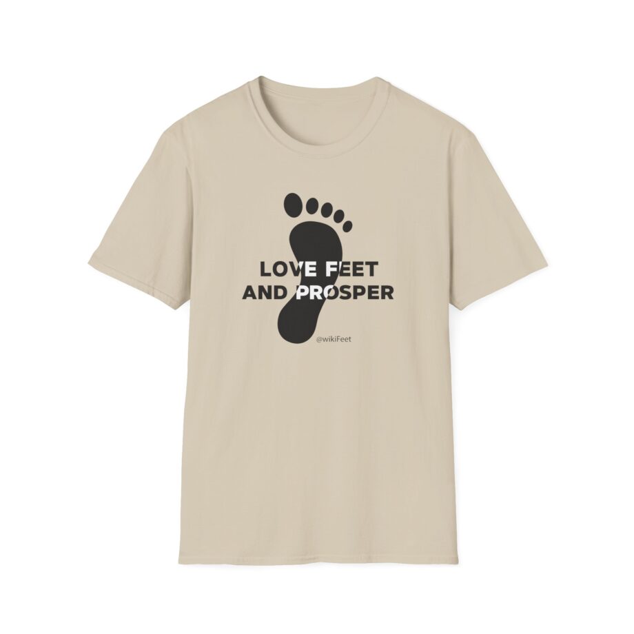 Wikifeet Love Feet and Prosper Unisex Softstyle T-Shirt