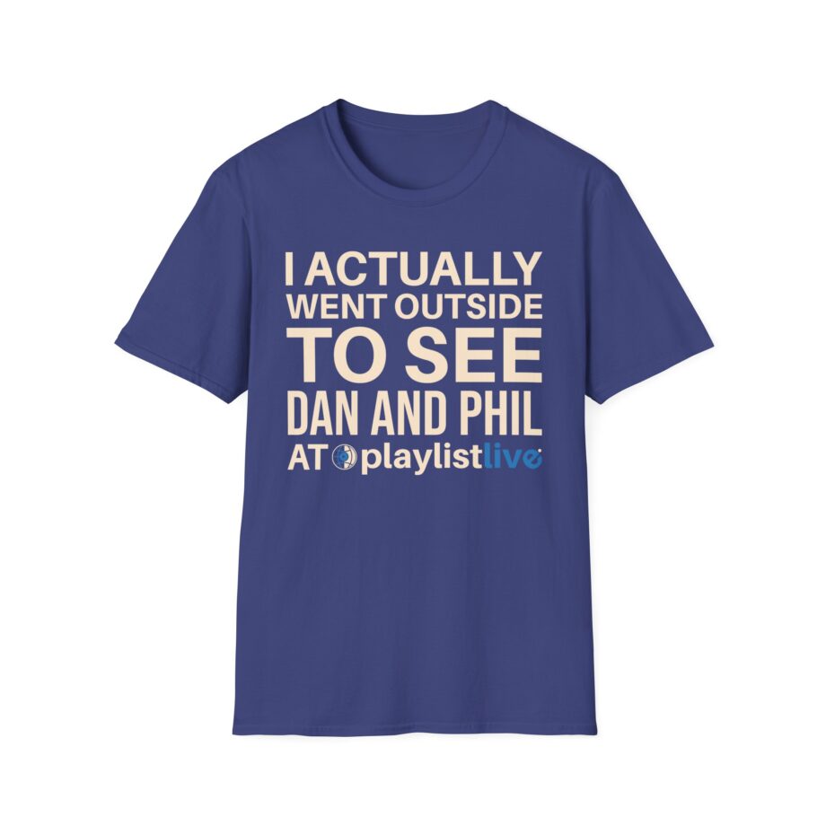 Dan and Phil Actually Went Outside to See Dan and Phil at Playlist Live Unisex Softstyle T-Shirt