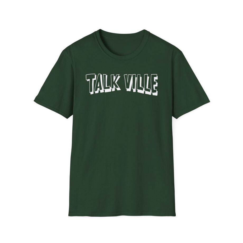 Talkville White Unisex Softstyle T-shirt