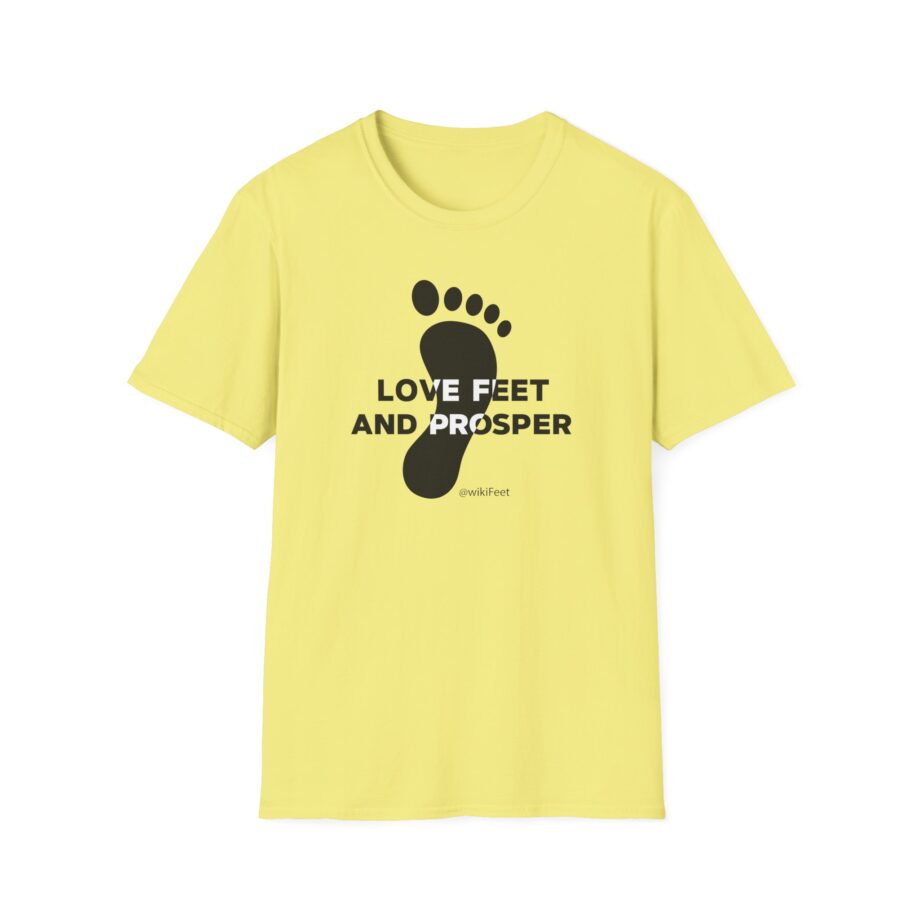 Wikifeet Love Feet and Prosper Unisex Softstyle T-Shirt