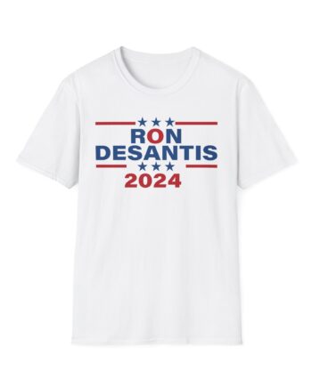 Ron Desantis Election 2024 Triple Stars Unisex Softstyle T-shirt