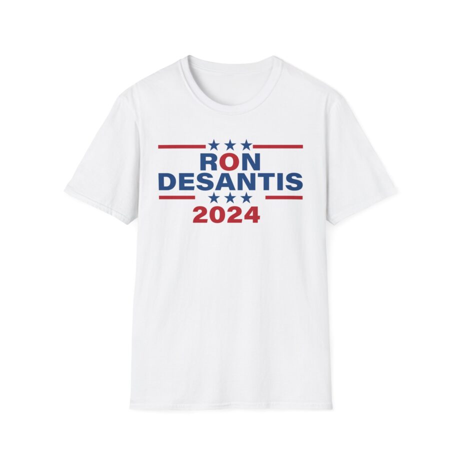Ron Desantis Election 2024 Triple Stars Unisex Softstyle T-shirt